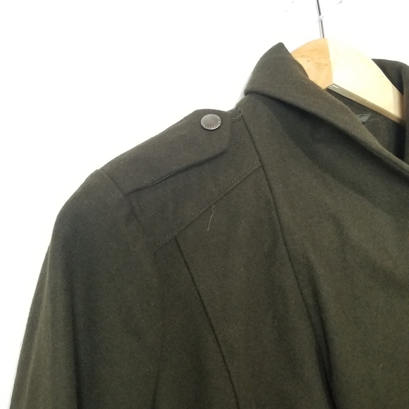 French Connection Brown 3/4 Length Coat, Medium - Picture 5 of 9